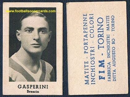 1934 FIM card Giovanni Gasparini BRESCIA