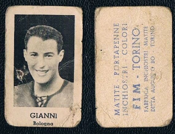 1934 FIM card Mario Gianni BOLOGNA & ITALY goalie x3 SerieA champ wins