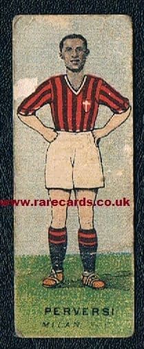 1934 Luigi Perversi Milan JOB card