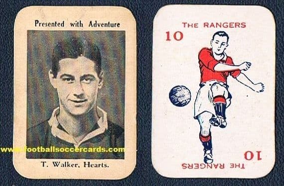 1934 Tommy Walker rookie card Hearts Hunt The Cup Adventure comic card