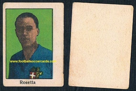 1934 Virginio Rosetta Juventus Italy captain in WC34 winner of The Crown of Italy for over 50 caps!