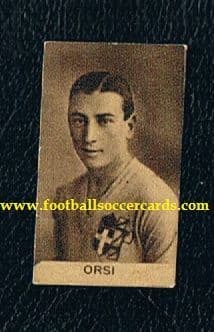 1934 World Cup winning legend Raimundo Orsi Argentina Juventus sharp image miniature card SUPERB!