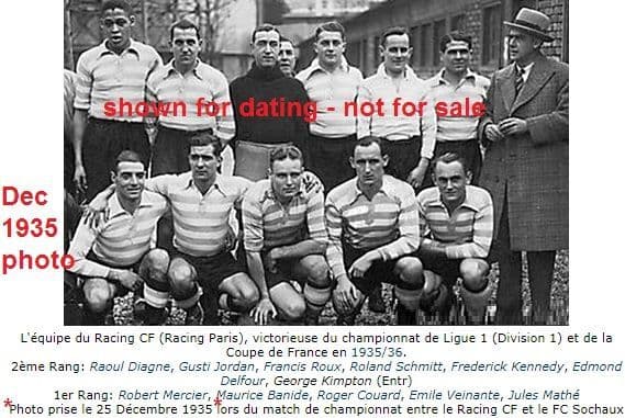 Photo/carte Racing Club De Paris 1962-1963 Avec Heute Ujlaki, Dédicacée