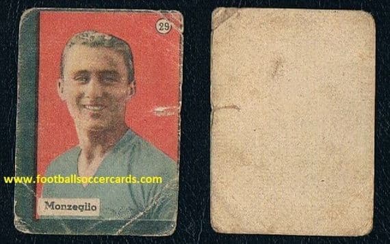 1936 38 Monzeglio DOUBLE WC winner 34 & 38 Italy Balilla flag 29. ECONOMY CARD - SOLD