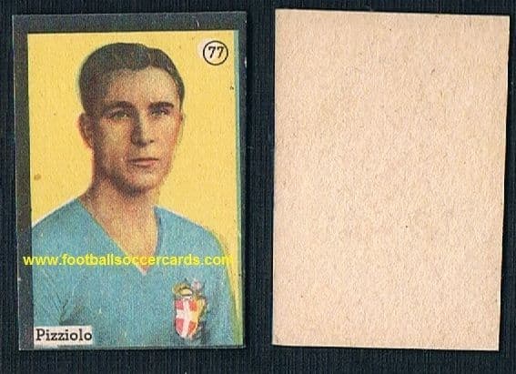 1936 Mario Pizziolo WC34 winner with Italy & Fiorentina star BALILLA black frame