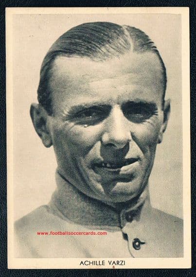 1937 Gazzetta dello Sport VARZI card of the No.1 racing driver according to them