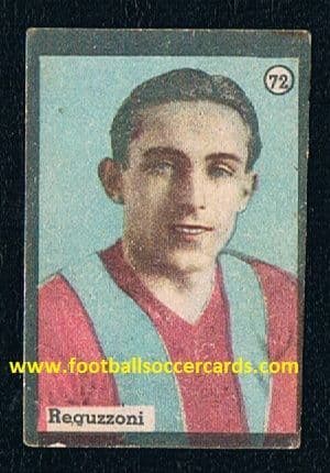 1938 Carlo Reguzzoni Balilla LEGENDARY GOALSCORER SerieA, won 4 titles Bologna