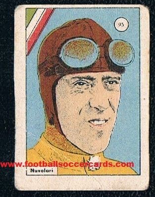 1938 Nuvolari Balilla gum card from Italy faults low price