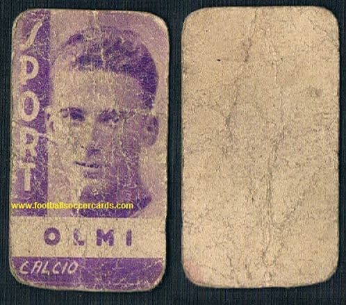 1938 Renato Olmi Inter 5 Italia WC38 squad member SPORT card -creases