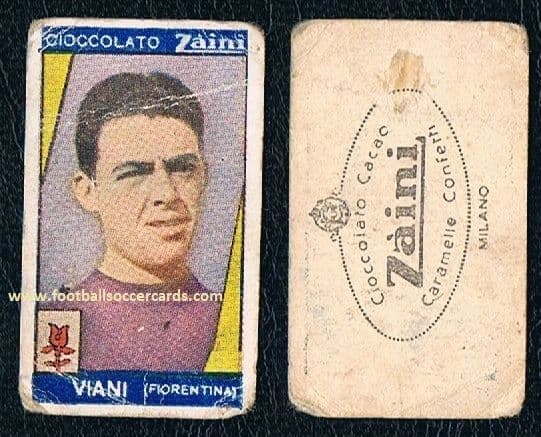 1938 Vinicio Viani Fiorentina Zaini card