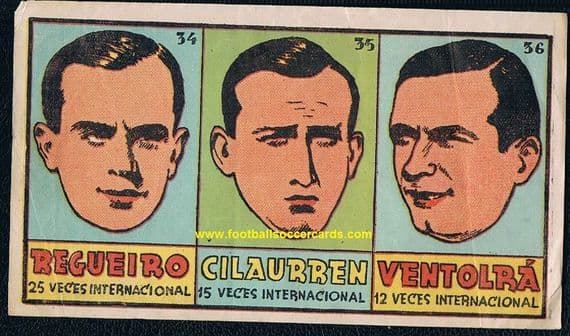 1939 Cromos Cultura Juan Pujo, Futbolistas, Cilaurren Ventolra & Reguiero