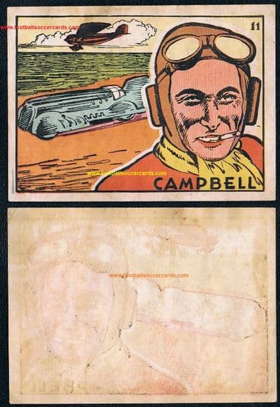 1939 Malcolm Campbell F1 & Speed HOF Legend Bruguera Cromos Cultura 1st ed