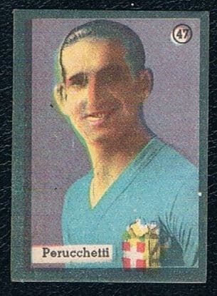 1939 Peruchetti Inter Juve Italy goalie 2x Serie-A & 2x Coppa Italia winner Balilla