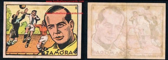 1939 Ricardo Zamora #1 Bruguera Cromos Cultura 1st edition card
