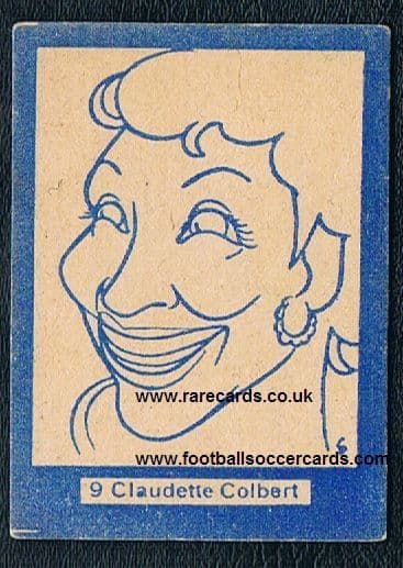 1940's Claudette Colbert Italian card