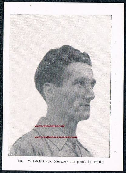 1940's Xerxes Dutch card of Faas Wilkes