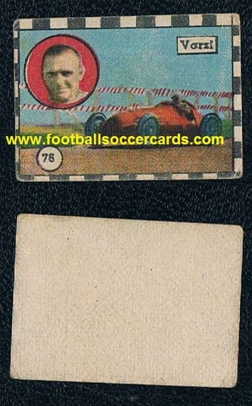 1940s Achille Varzi legendary Grand Prix winner Cicogna #76 Italian trade card