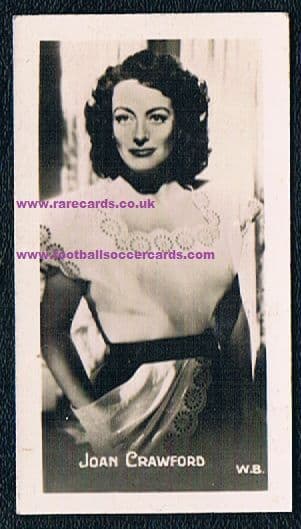 1940s Joan Crawford trade card European