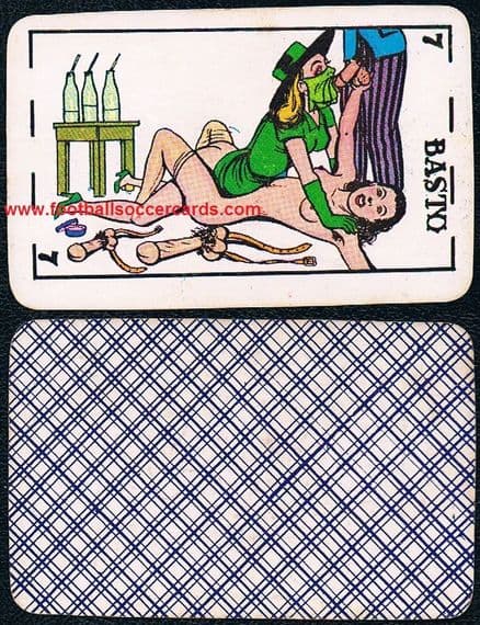 1940s Lady Luck Brenda Banks erotic playing card Eisner / Mazoujian superheroes menage a trois