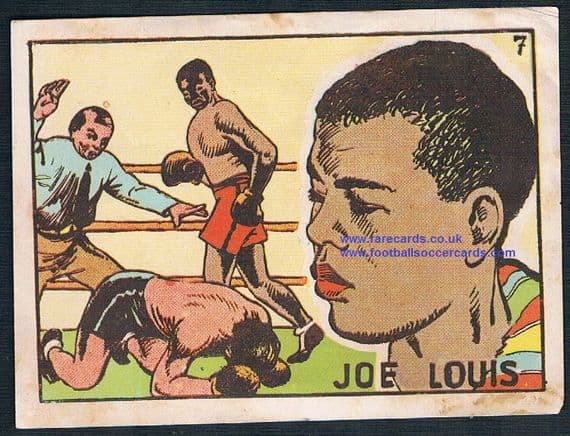 1941 2nd edition Bruguera boxer Joe Louis large plain back Spanish sticker £500 EBay