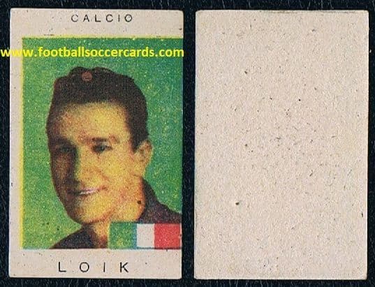 1943 Ezio Loik rookie card Torino Balilla VAV issue 42-43 season
