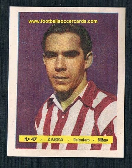 1943 rookie Telmo Zarra by Bruguera for the "Foto Deport 1944" collection - version 1 of 2