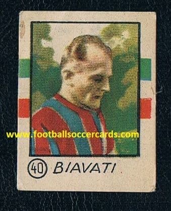 1945 -46 Amedeo Biavati WC38 Bologna legend Cicogna #40 Omnia Sports card