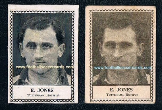 1946-47 E. Jones SPURS Barratt M79 pair of rare types