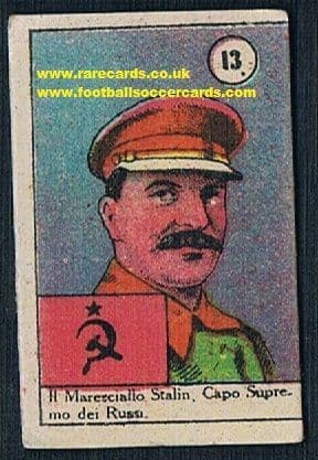 1946 Italian Joseph Stalin trade card