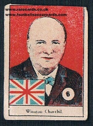 1946 Italian Winsotn Churcill trade card
