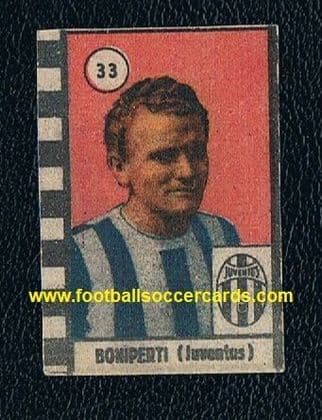 1947 -48 Boniperti rookie card Castoldi issue Juventus the year of his GOLDEN BOOT!