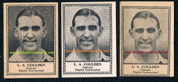1947-49 Len Goulden West Ham Chelsea Leyton England Watford manager 3x types Barratt M79