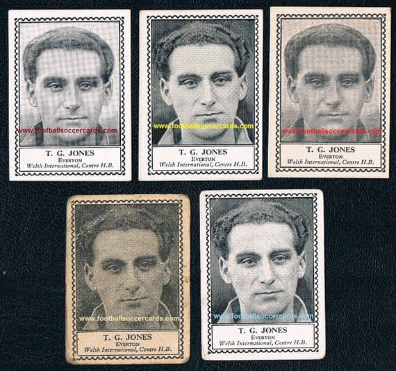 1947 -49 T G Jones Everton Barratt M79 5 different types
