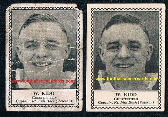 1947-49 W. Kidd Chesterfield Barratt M79 2 different types