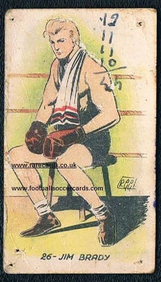 1947 James Brady Brit Empire Champion boxer