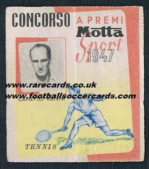 1947 tennis Motta Vanni Canepele