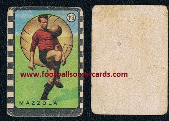1947 Valentino Mazzola early Cicogna card 113 Torino
