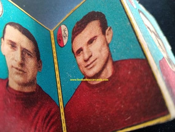 1947 Valentino Mazzola, uncut Nannina concertina strip, intact as issued Torino team