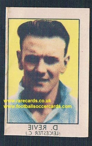 1948 -9 Barratt Philmar Napro transfer decal Don Revie Leicester City Leeds United