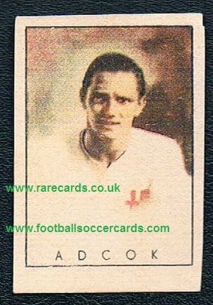 1948 Adcock Italian trade card Aston Villa