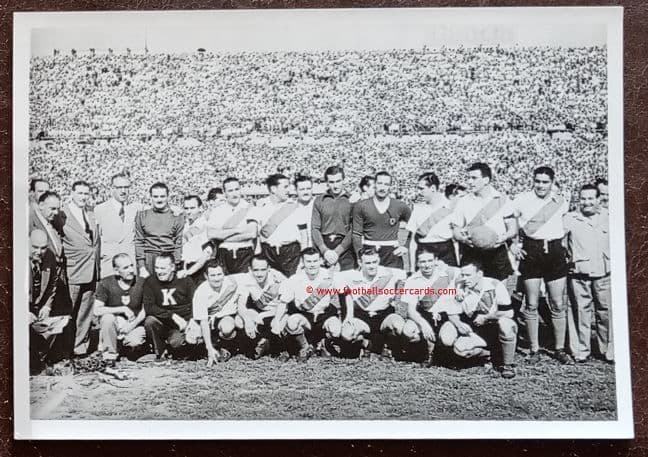 1948 Alfredo di Stefano River Plate card from Argentina, plain back with pen