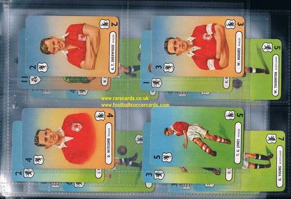 1948 BARGAIN SET 44 Pepys International Famous Footballers Wales Scotland England Ireland