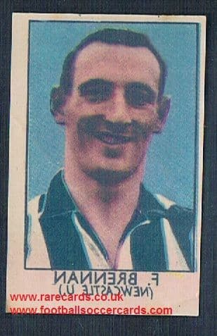 1948 Barratt Philmar Napro transfer decal Frank brennan newcastle United