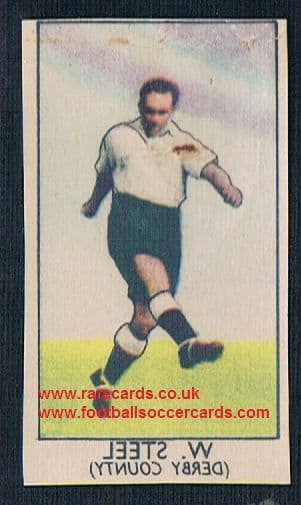 1948 Barratt Pilmar (napro) transfer decal Billy Steel Derby County
