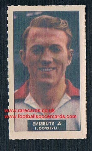 1948 Barratt WHC transfer decal Albert Stubbins Liverpool