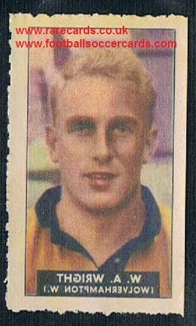 1948 Barratt WHC transfer decal Billy Wright Wolves