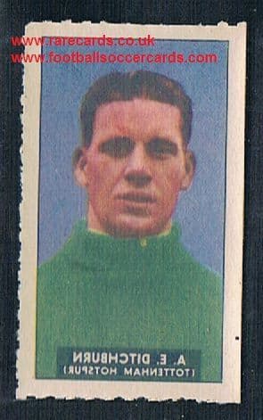 1948 Barratt WHC transfer decal Spurs goalie Ted Ditchburn