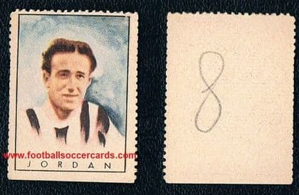 1948 Bill Jordan SPURS JUVENTUS Italian issue Formichini BOLLI SPORTIVI rarity