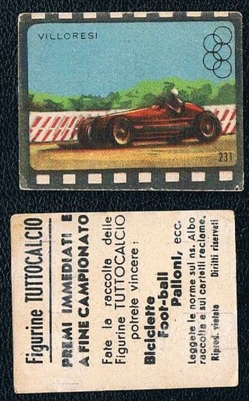 1948 Cicogna Tuttocalcio Luigi Villoresi early F1 Motor Racing European Champion