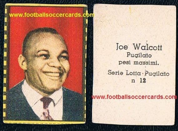 1948 Jersey Joe Walcott Nannina 2nd editio World Heavyweight contender Joe Louis CHAMPION Early card